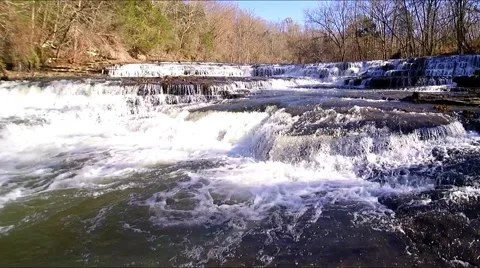 Waterfalls along river Video stock 58356099