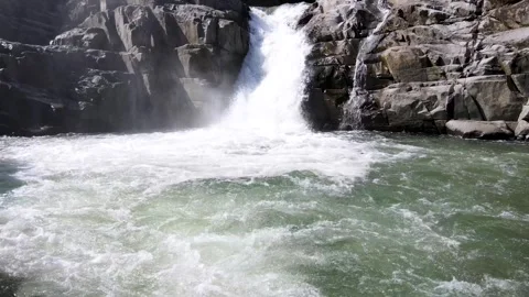 Waterfalls and Rock Formations Stock Footage 331585215