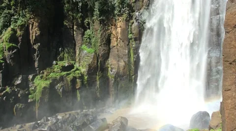 Waterfalls and rocks base Stock Footage 55163159