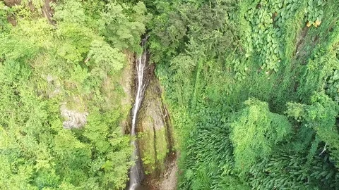 Waterfalls in the caribbean Stock Footage 88583213