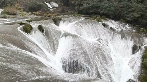 Waterfalls in China Stock Footage 2238889