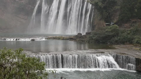 Waterfalls in China Stock Footage 2425048