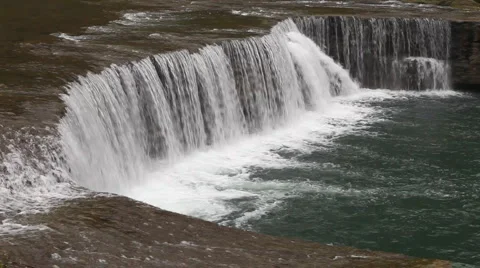 Waterfalls in China Stock Footage 2428906