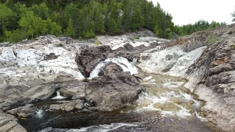 Waterfalls on colored stone 動画素材 158754164