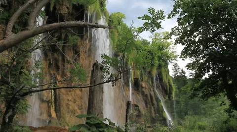 Waterfalls at Croatia 3 Video stock 7929255