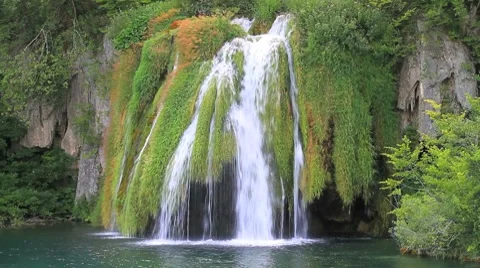 Waterfalls at Croatia 4a Stock Footage 7948858