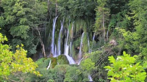 Waterfalls at Croatia 8a Stock Footage 7989279