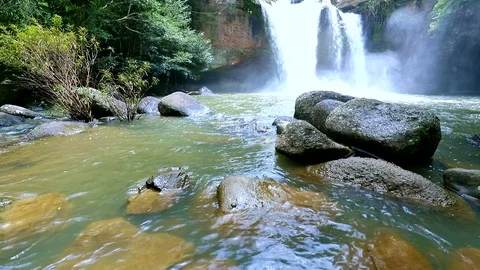 Waterfalls in deep forest Video stock 125841756