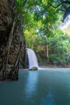 Waterfalls In Deep Forest Stock Photos
