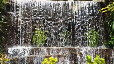 Waterfalls that flow back unnaturally. Stock Footage 124828209