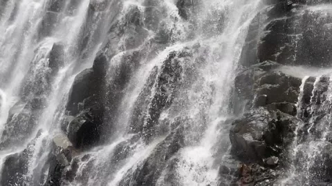 Waterfalls flowing down Clean fresh waters Vidéo 276788629