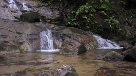 Waterfalls in the forest Stock-Footage 68650632
