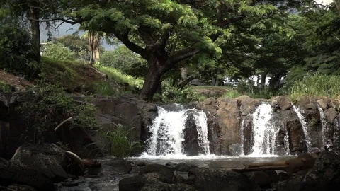 Waterfalls In The Forest Stock Footage 104825142