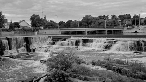 Waterfalls generating energy Stock Footage 278329264