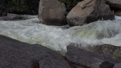 Waterfalls at the Grottos, Roaring Fork River, Aspen, Colorado. Stock Footage 118724165