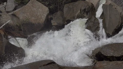 Waterfalls at the Grottos, Roaring Fork River, Aspen, Colorado. Stockbeeldmateriaal 118724494