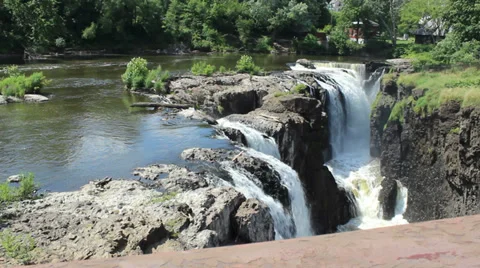 Waterfalls from High Angle (83) Stock Footage 33841449