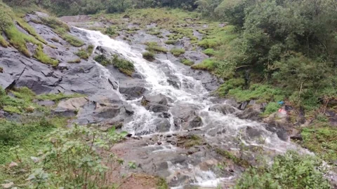 Waterfalls in the hills Stock Footage 155761094