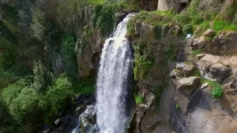 Waterfalls of Montegelato close to Rome 35 Stock Footage