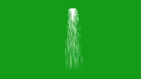 Waterfalls motion graphics with green screen background Stock Footage 132377894