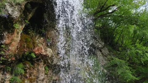 Waterfalls of a mountain stream Stock Footage 207903718