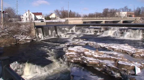 Waterfalls-multi layered. Stock Footage 34274320