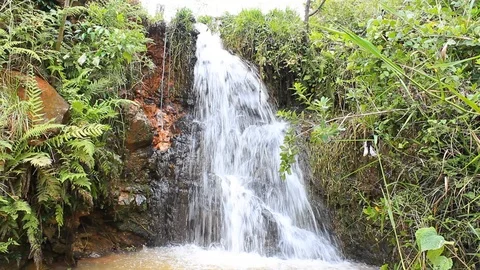 Waterfalls in nature Stock Footage 105386540