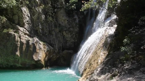 Waterfalls of Polylimnio, Greece 動画素材 104912610
