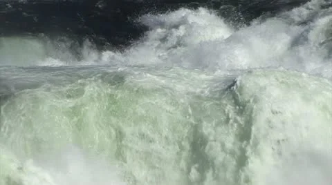 Waterfalls Producing Hydroelectric Power Stock Footage 22375402