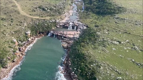 Waterfalls on river HD 動画素材 284317800