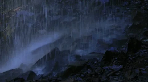 Waterfalls in the Rocky Mountains Stock Footage 11281101