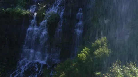 Waterfalls in the Rocky Mountains Stock Footage 11283671
