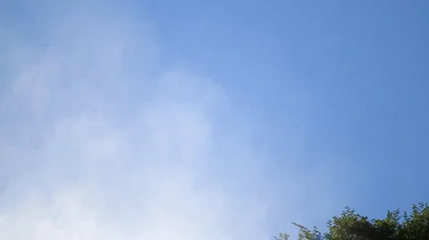 Waterfalls spray on sky (60p) Stock Footage 5239495