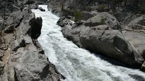Waterfalls Stream Flow Movement Background Stock Footage 22332151