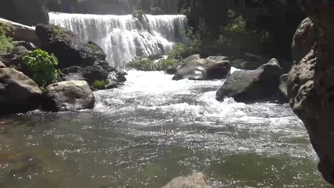 Waterfalls in summer 021 Video stock 77769232