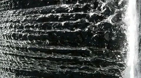Waterfalls Vertical 96fps Slow Motion Stock Footage 38998330