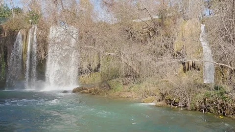 Waterfalls, water falls down Stock Footage 248364140