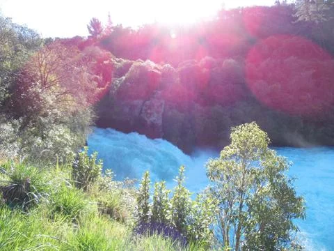 Waterfallsunflare 写真素材