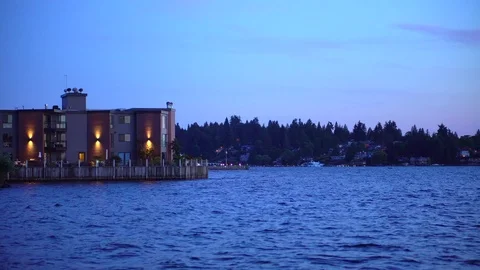 Waterfront apartment Video stock 79429598