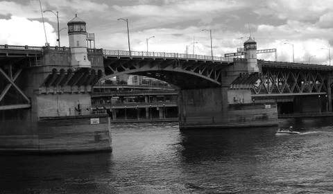 Waterfront Bridge Stock Photos