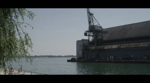 Waterfront building on dock Vidéo 57125527