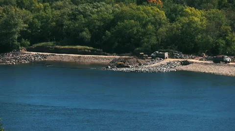 Waterfront Construction Site. Stock Footage 67904791