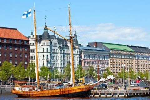 Waterfront Helsinki. Stock Photos