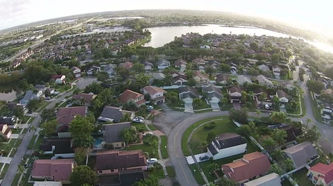 Waterfront homes in Florida Stock-Footage 45798585