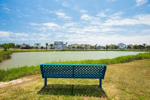 Waterfront homes Stock Photos