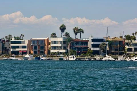 Waterfront Homes Stock-Fotos