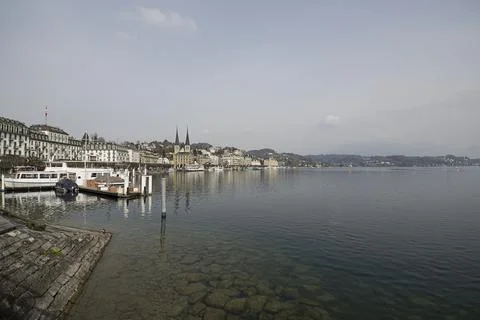 The Waterfront in Lucerne Stock Photos