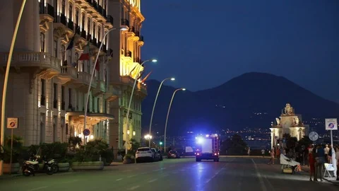 Waterfront naples Stock Footage 128453107