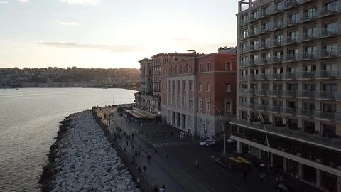 Waterfront naples Stock Footage 128453221