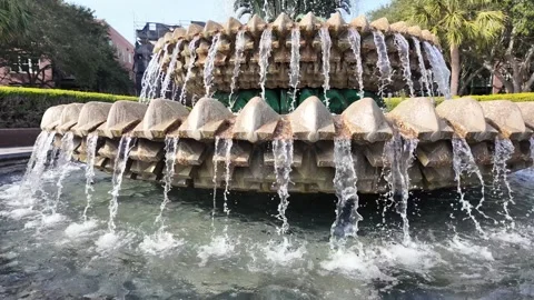 Waterfront Park, Vendue Range, Charleston, South Carolina (USA). 2025.11.21. Stock Footage 323976121